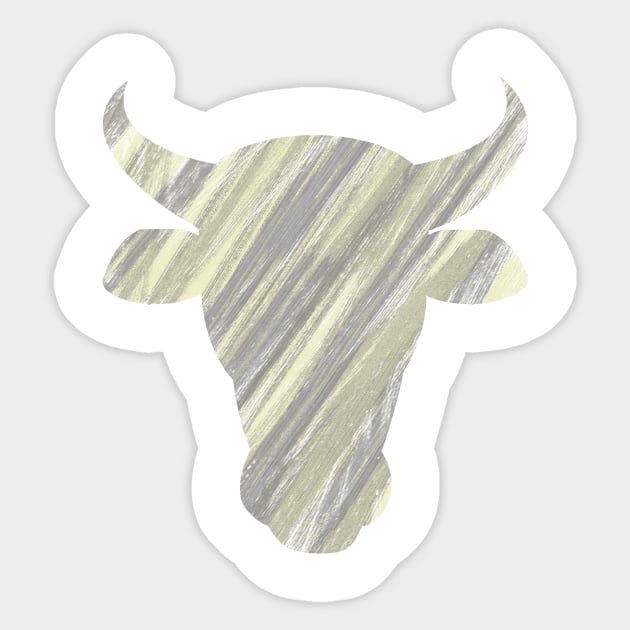 bull Sticker by teeco